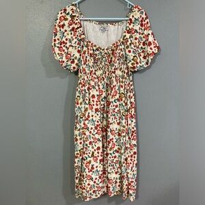 Floral Puff Sleeve Dress